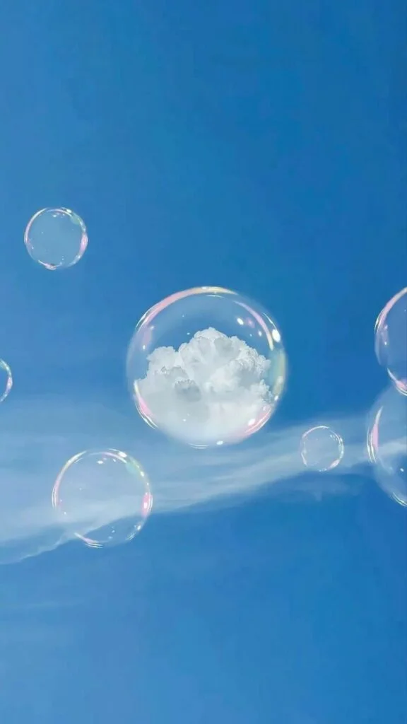 Hình nền bầu trời và bong bóng