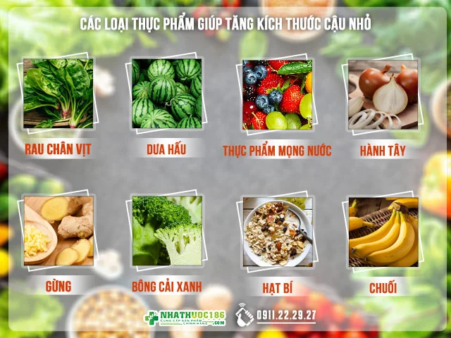 Các loại thực phẫm hỗ trợ tăng kích thước dương vật
