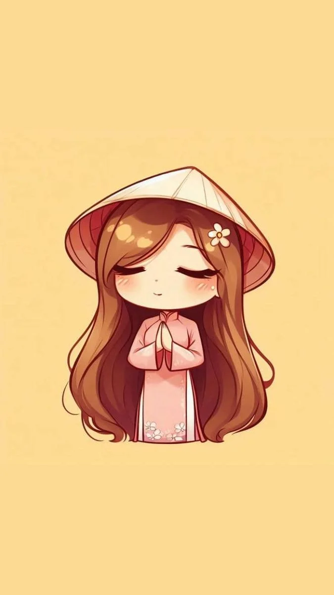 mẫu Ảnh hoạt hình cute chibi