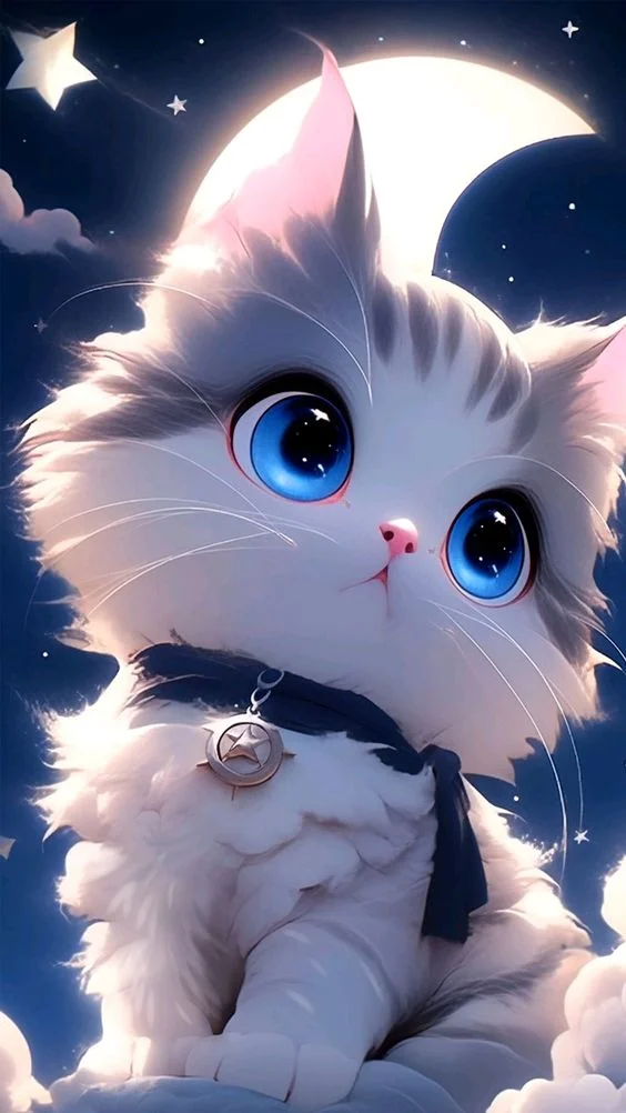 Hình nền mèo 3D cute 4K (2)