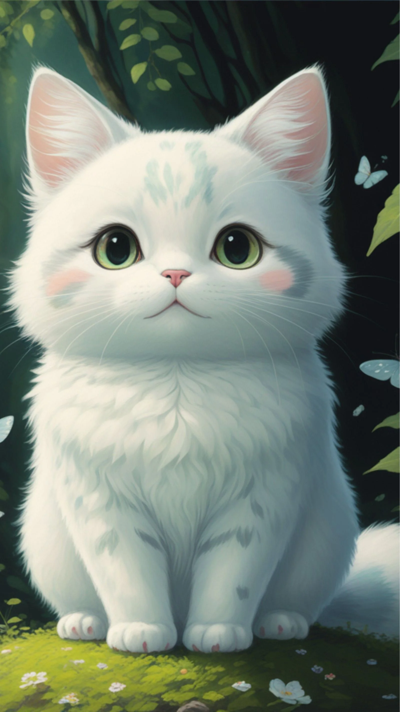 Hình nền mèo 3D cute 4K (3)