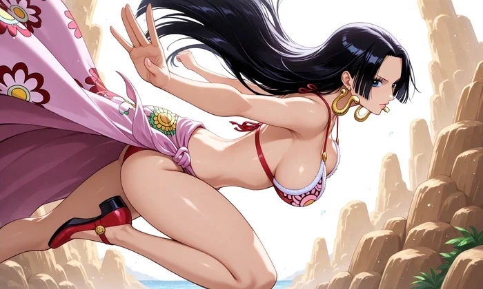 Ảnh Boa Hancock hentai khoe vú to