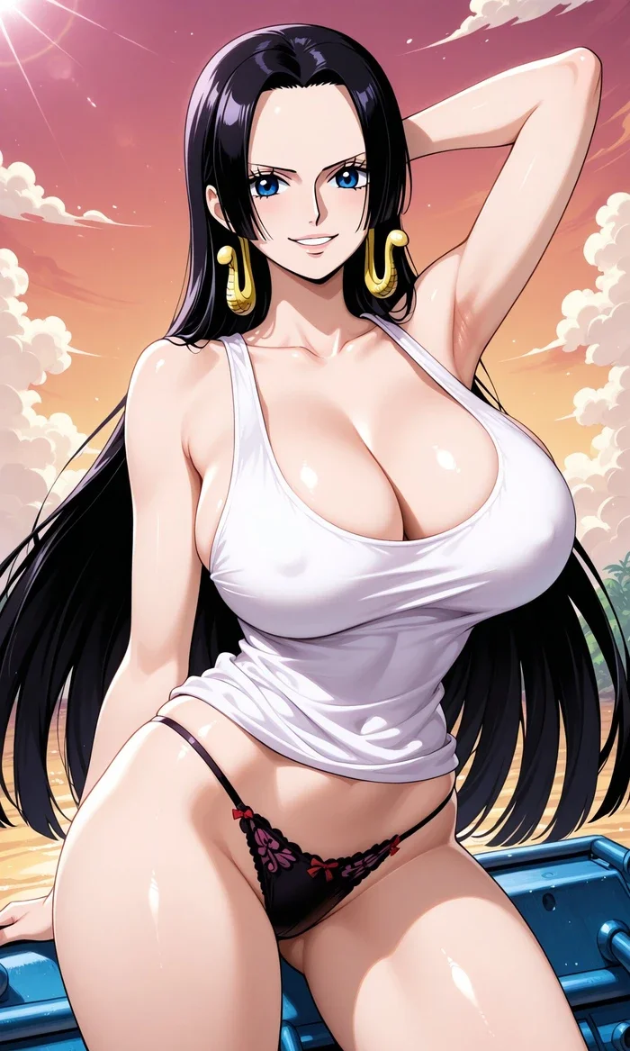 Hình Boa Hancock cosplay mặc bikini quyến rũ