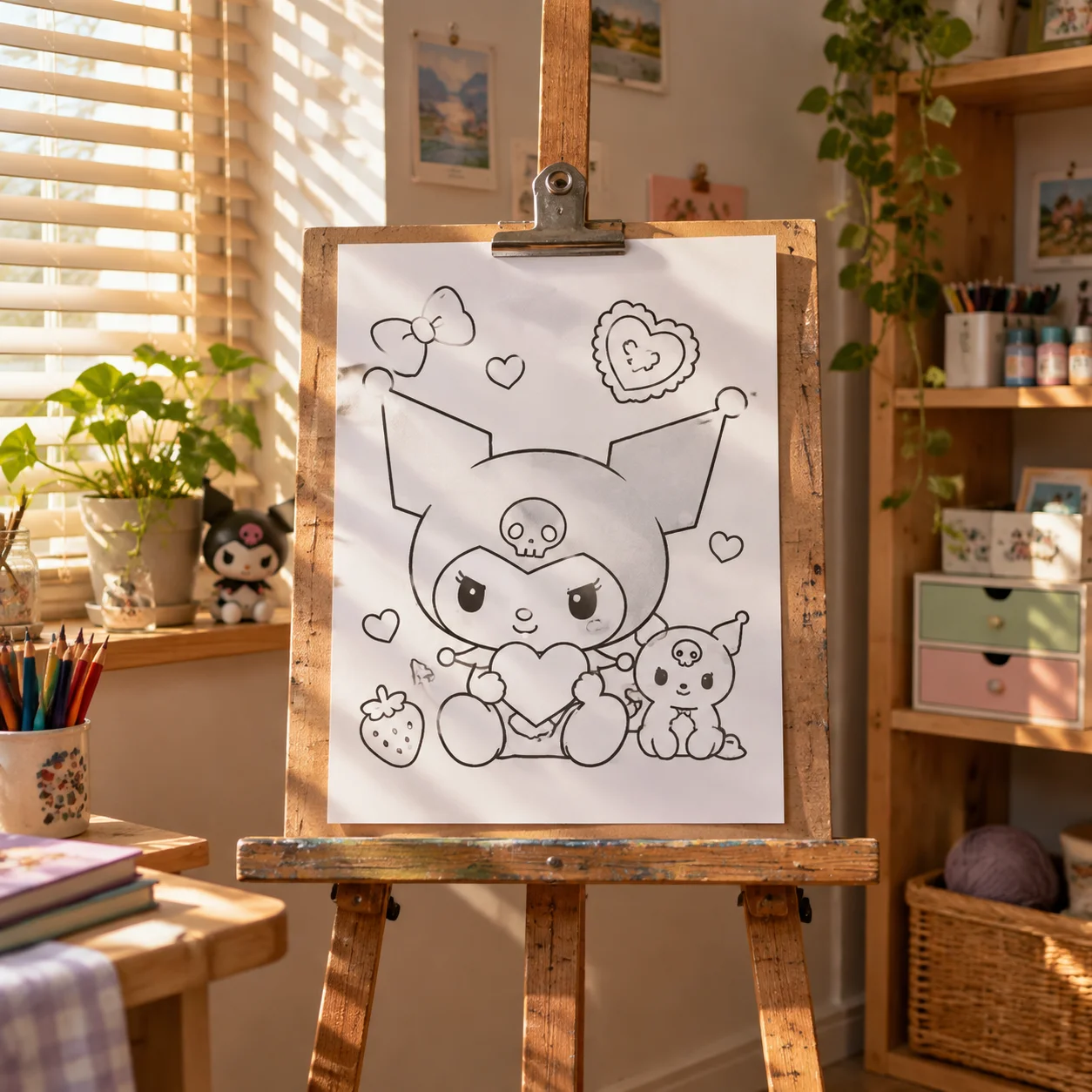 Hình 20 trong bộ sưu tập tranh tô màu kuromi