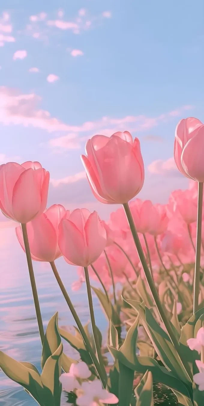 Hình nền hoa tulip cho điện thoại (2)