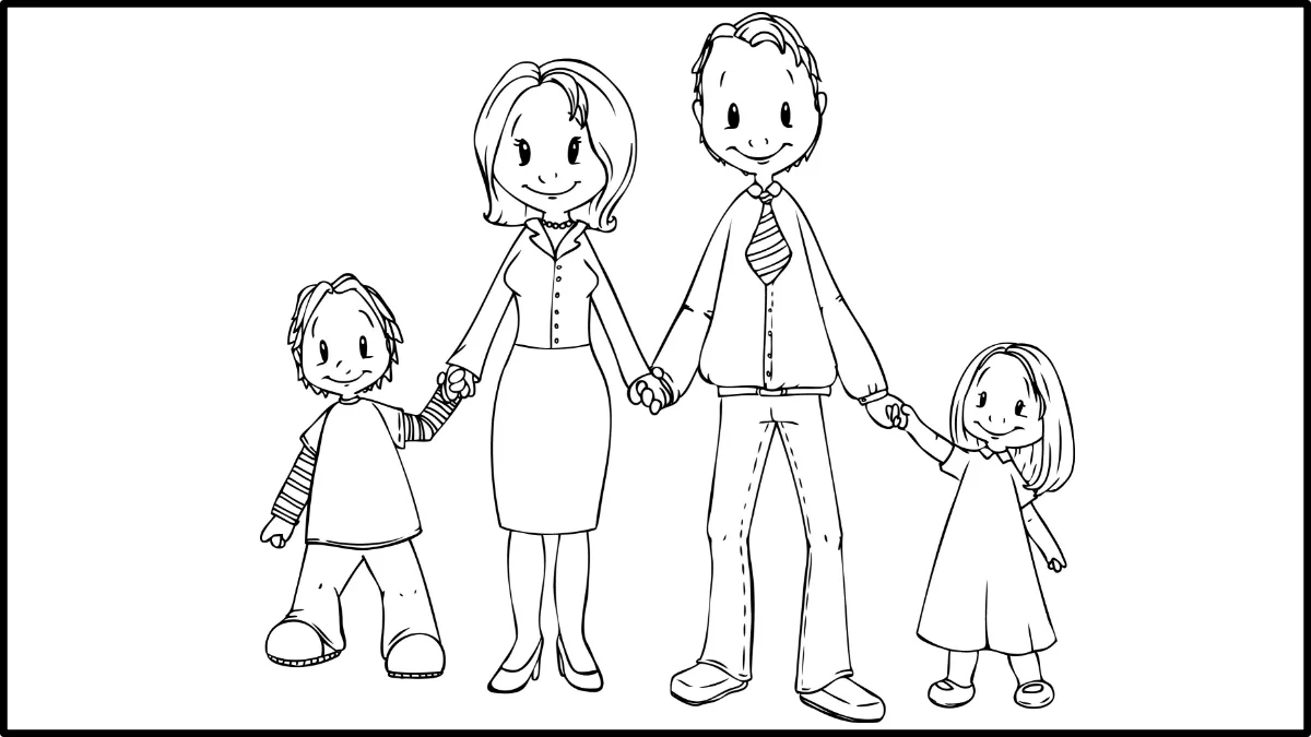 mẫu vẽ người cho bé dễ thương