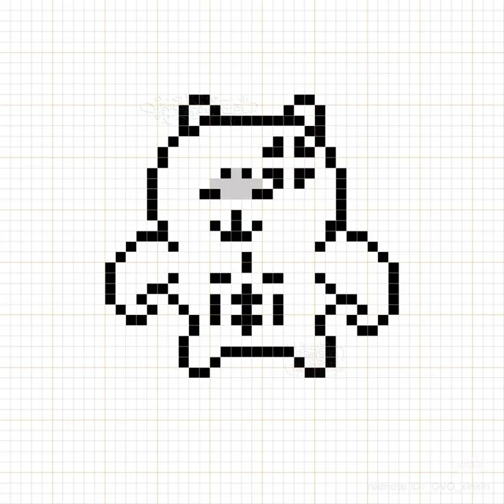 Vẽ pixel art đơn giản | Tranh pixel đơn giản mini, Tranh ô vuông, Hình pixel