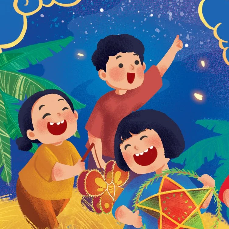 Tranh thiếu nhi vui Tết Trung Thu 4