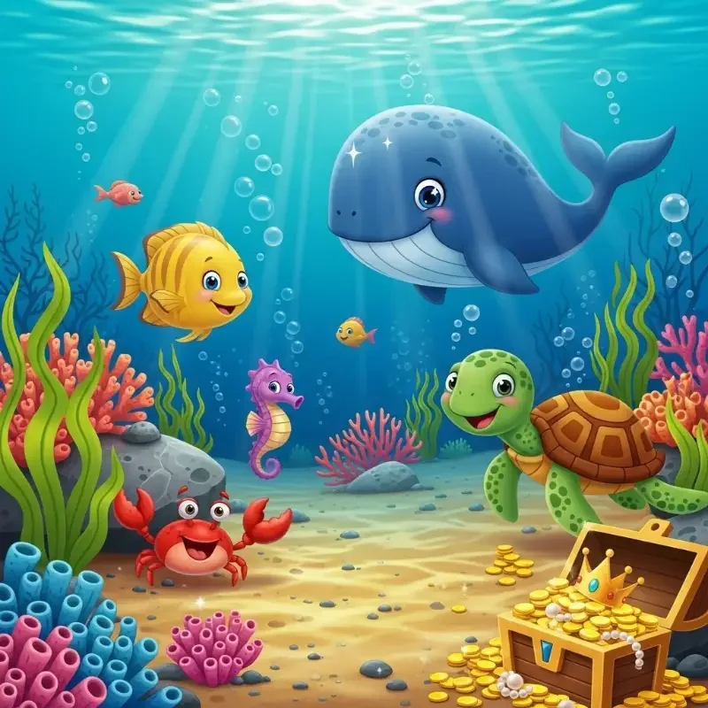 Tranh vẽ dưới đáy đại dương 2