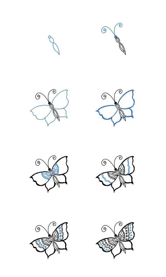 hướng dẫn vẽ con bướm mới nhất