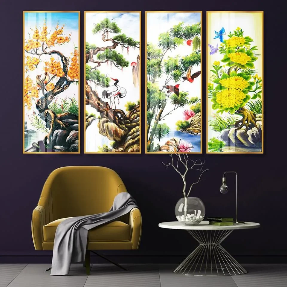 Kinh nghiệm và lưu ý khi chọn mua tranh tứ quý