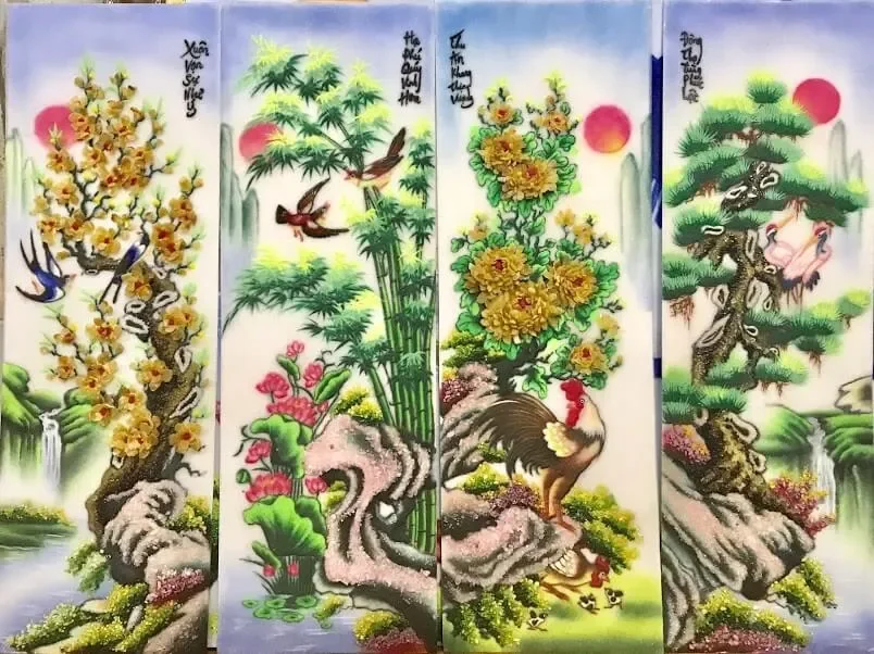 Cây Tùng còn đại diện cho khí chất của người quân tử hiên ngang, mạnh mẽ, dũng cảm đối mặt mọi thách thức, giới hạn trong cuộc sống vì vậy mà khi đưa vào tranh