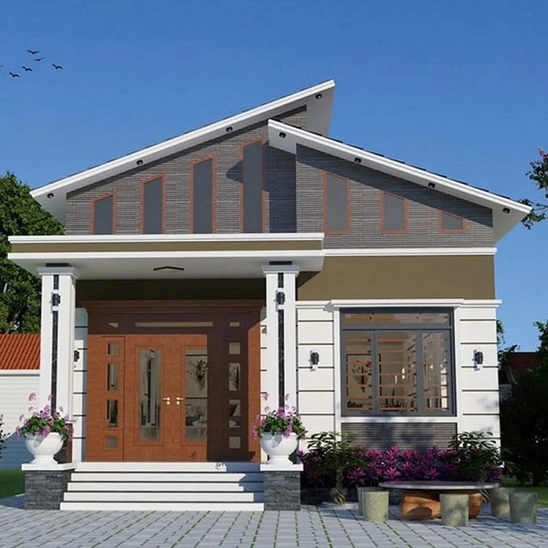 Mẫu nhà mái xéo cấp 4