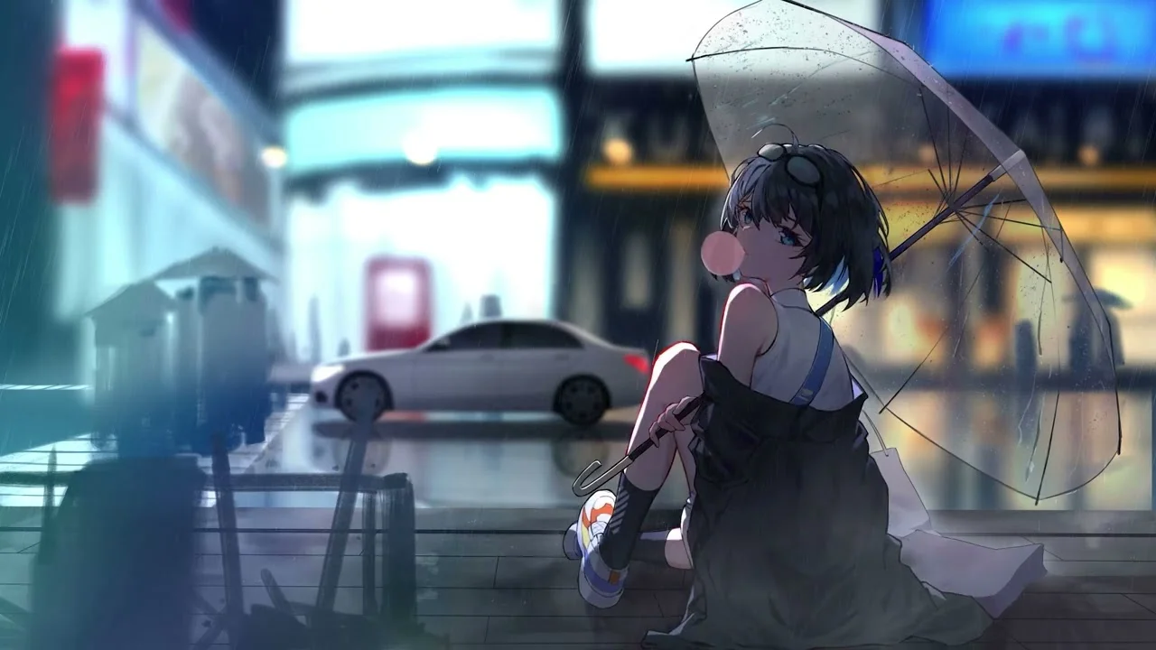 [ Hình Nền Động 2K ] Anime Girl With Rain | Live Wallpaper PC