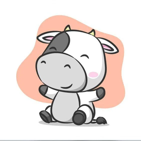 209+ Ảnh bò sữa chibi cute đáng yêu xinh xắn nhất