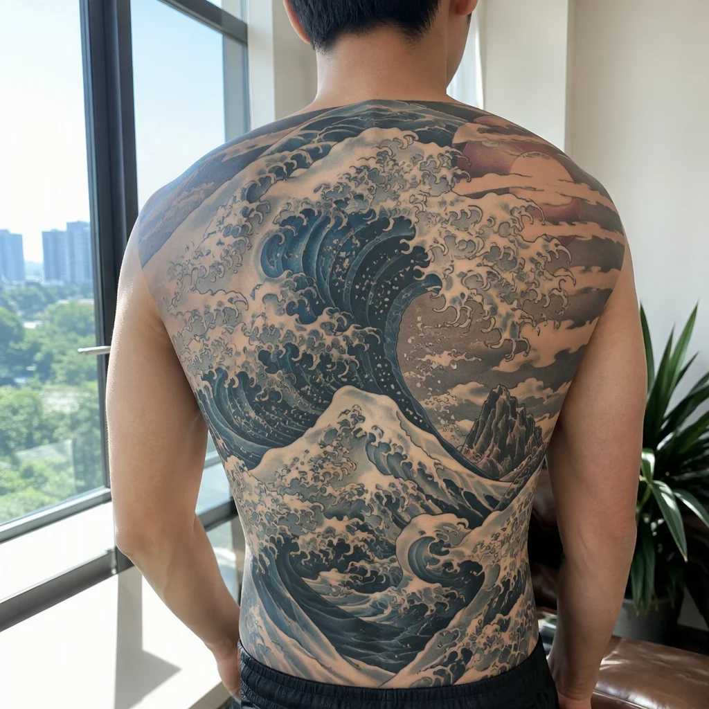hình xăm full lưng — ảnh 9