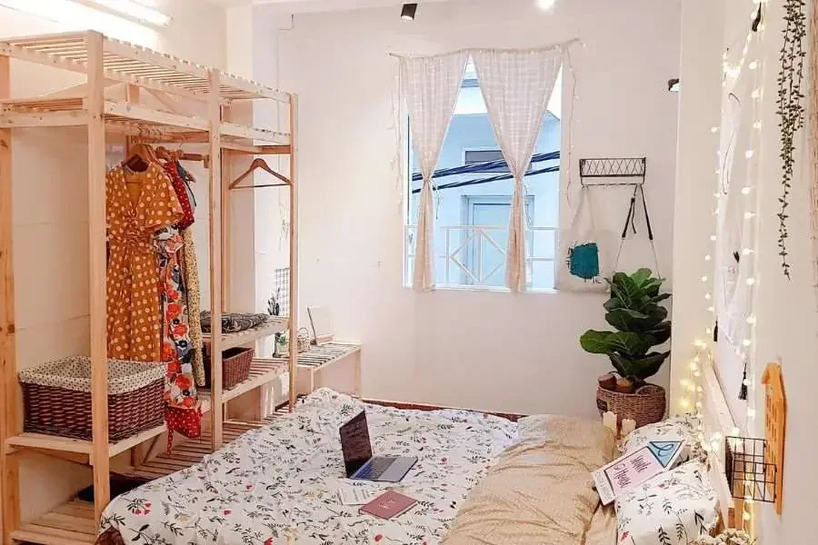 Mẫu phòng trọ 10m2 ấm cúng, nhẹ nhàng