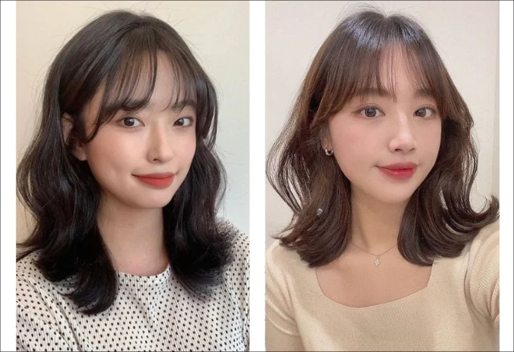 Kiểu tóc ngắn xoăn nhẹ giúp toát lên sự dịu dàng cho gương mặt