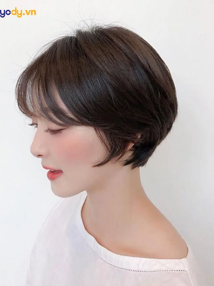 kiểu tóc ngắn nữ pixie bob mái lưa thưa