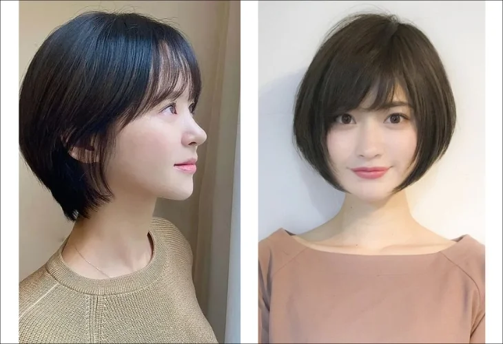 Tóc ngắn kiểu Nhật thể hiện nét đẹp trong veo, nhẹ nhàng