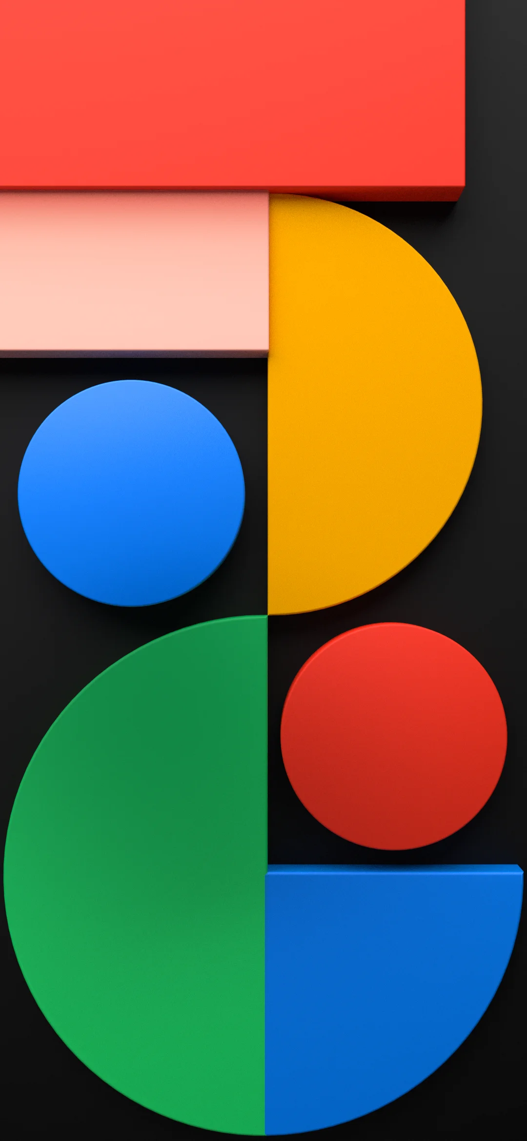 hình nền google khối hình học trừu tượng