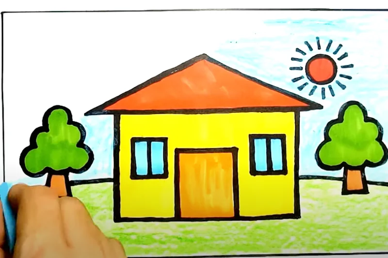 Hướng dẫn cách vẽ ngôi nhà đơn giản, nhanh chóng mà ai cũng làm được