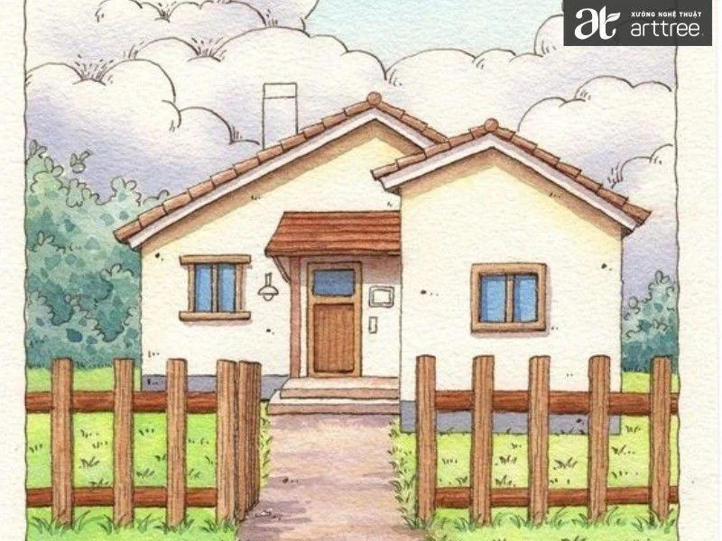 Hình ảnh: Top 10 bài vẽ tranh ngôi nhà (Nguồn tham khảo)