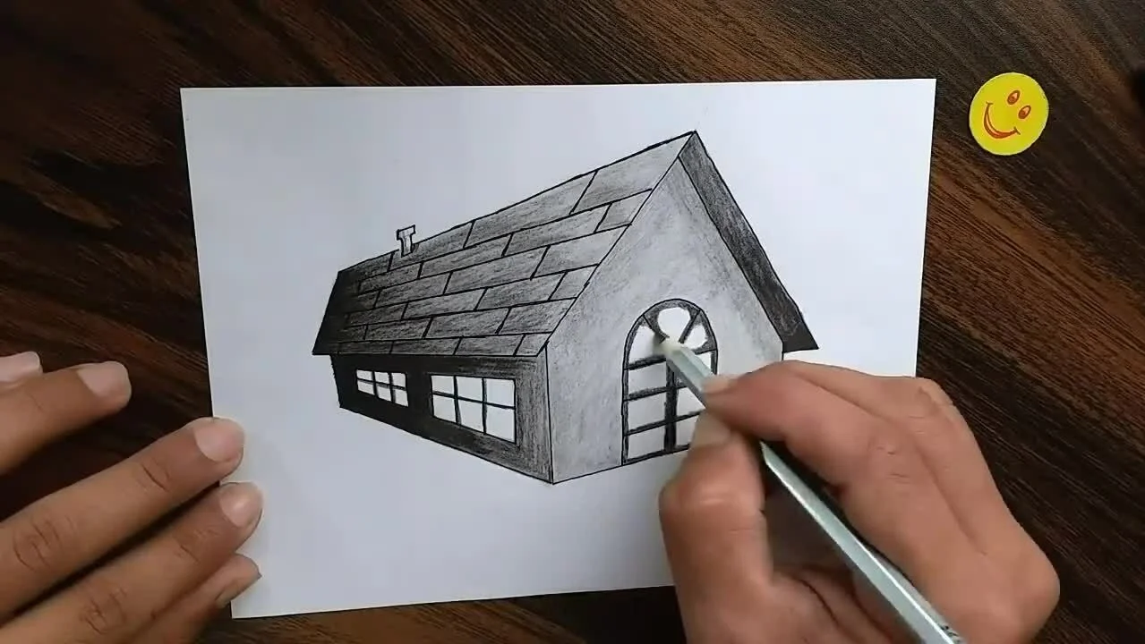 Vẽ ngôi nhà 3D