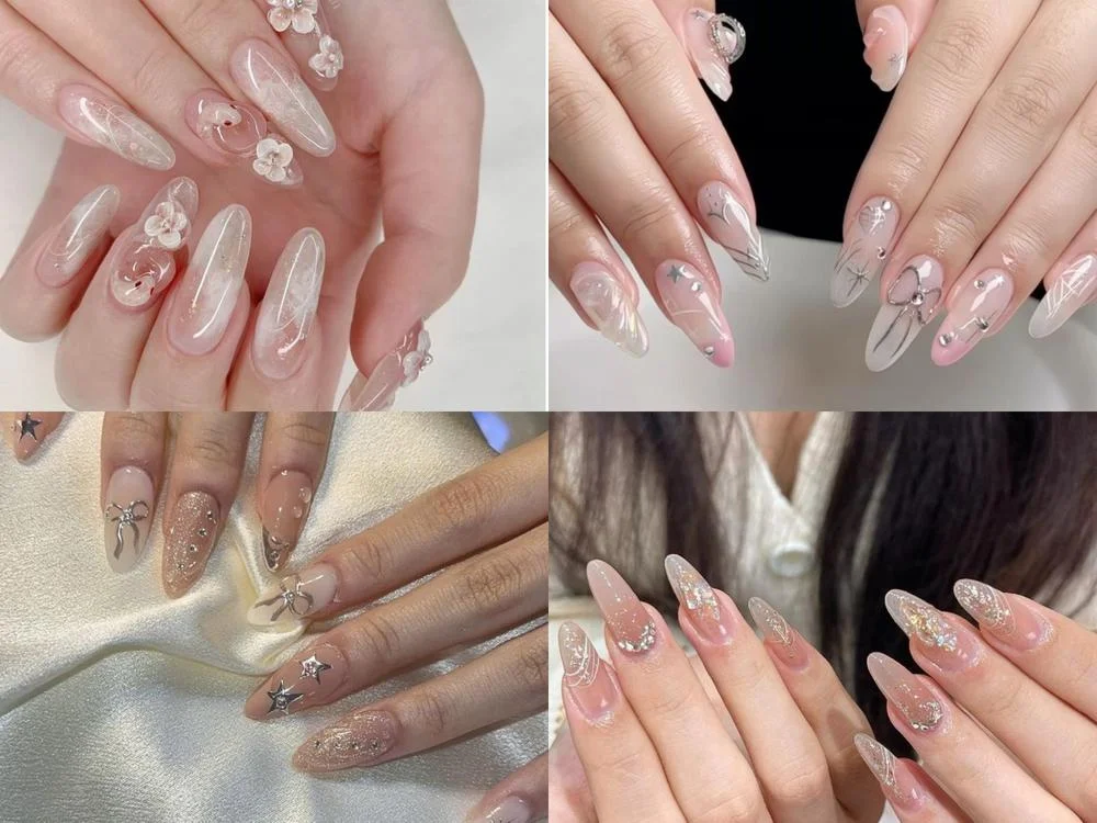 Cùng chọn mẫu nail lấp lánh sang trọng cho dịp Tết 2025