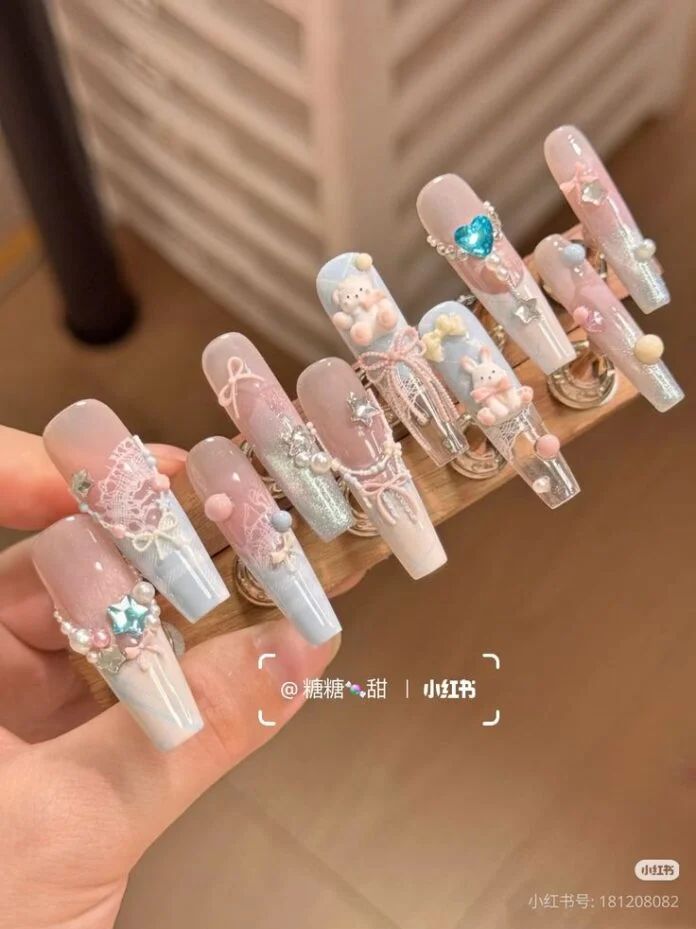 101 gợi ý mẫu nail dài xinh dành cho các cô nàng đam mê móng thon dài - BlogAnChoi (2)