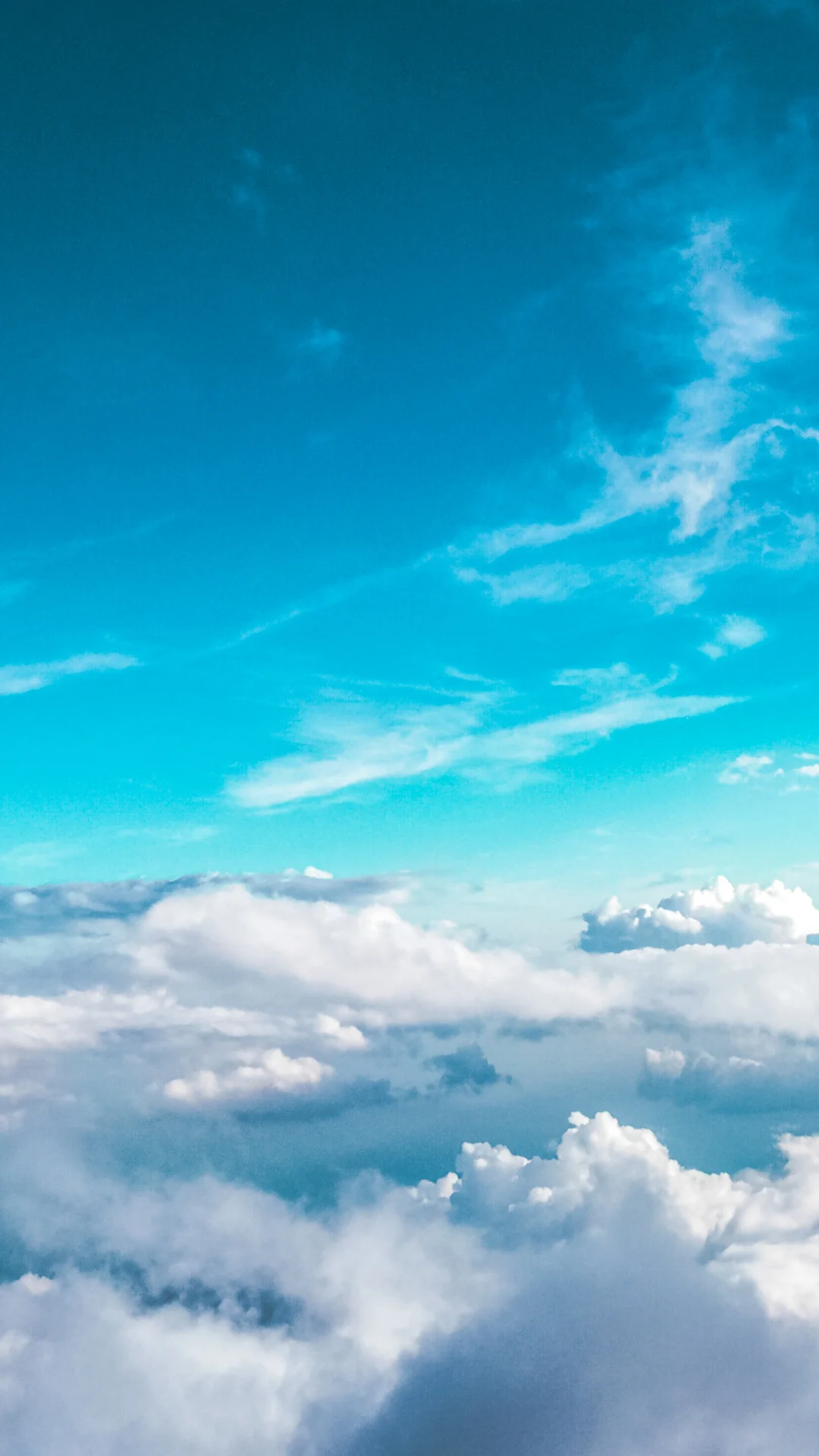 Bầu trời xanh và những đám mây trắng làm hình nền đẹp